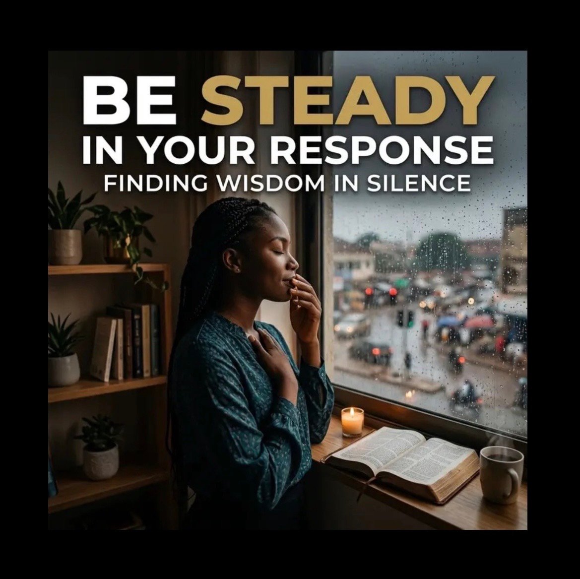MY BELOVED ONE, BE STEADY IN YOUR RESPONSE.