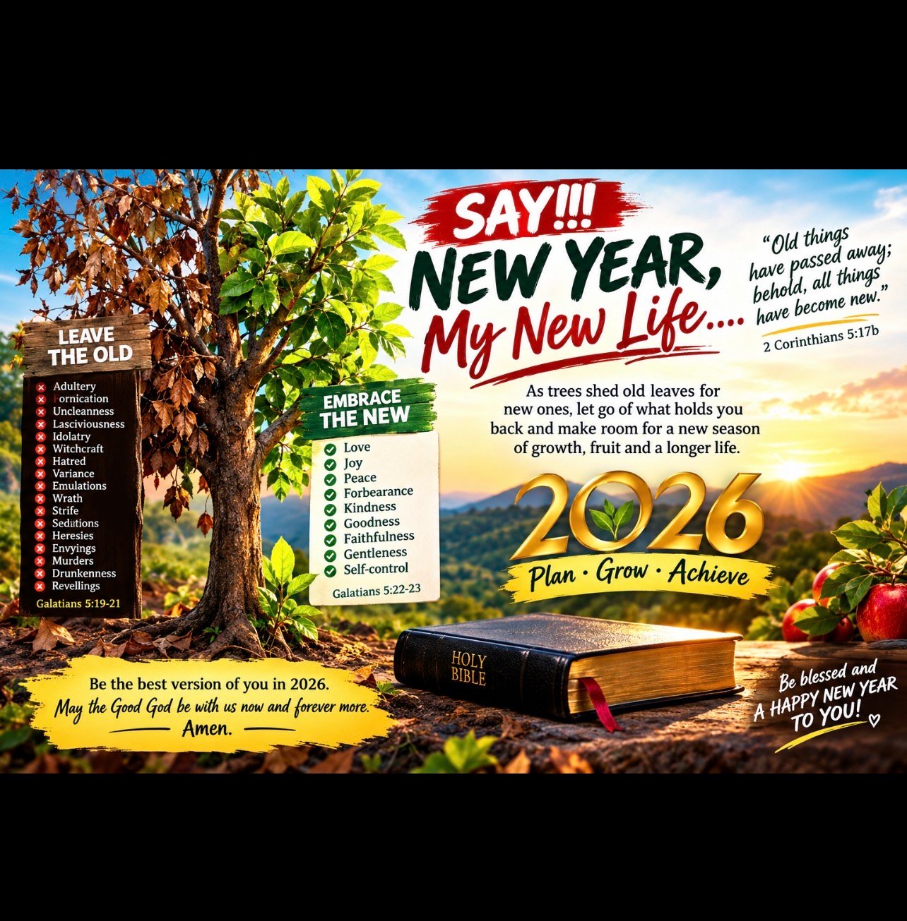 SAY!!! NEW YEAR, MY NEW LIFE…..
